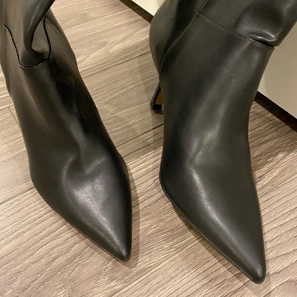 H&M leather black boots 38 - Picture 2 of 10